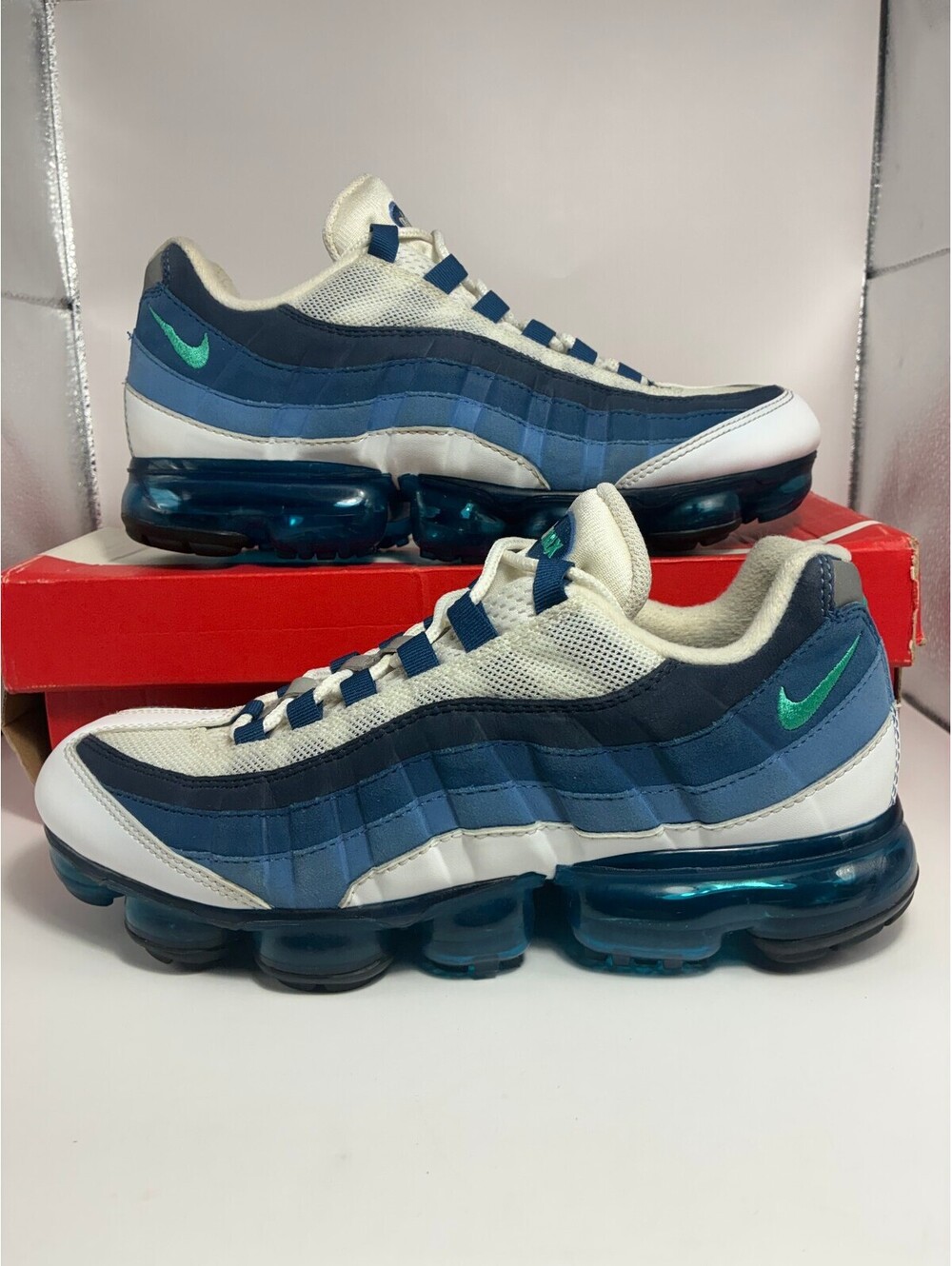 Size 9 - Nike Air Vapor Max 95 Slate Blue White